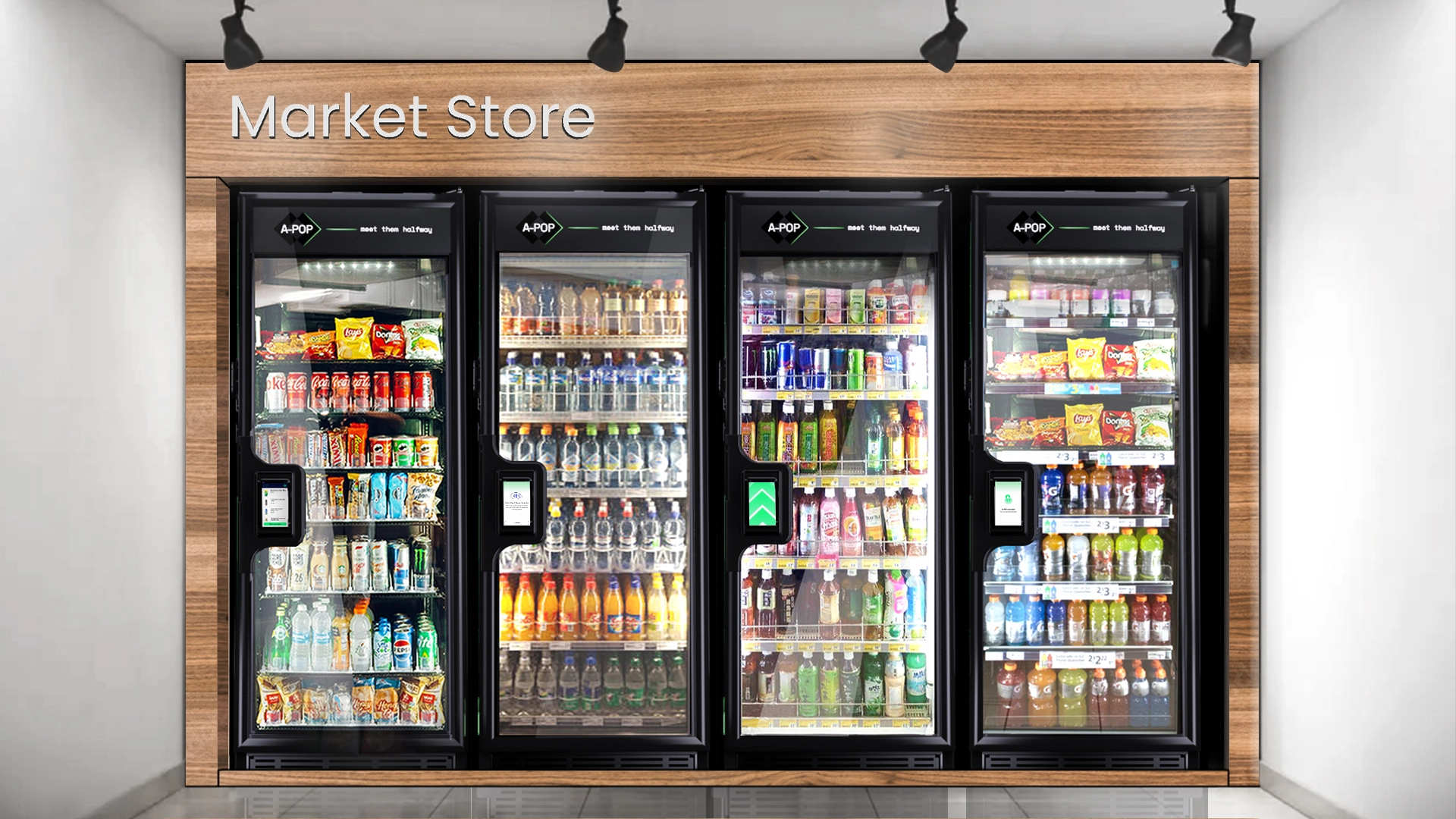 Intuitivo A-POP VR27 CC Smart Cooler Vending Machines for Sale - Image 6
